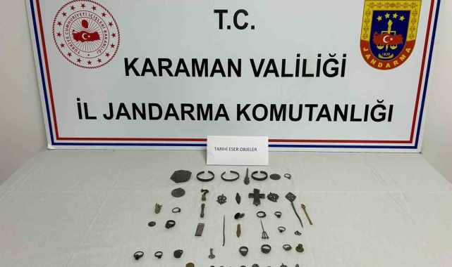 Karaman'da tarihi eser operasyonu