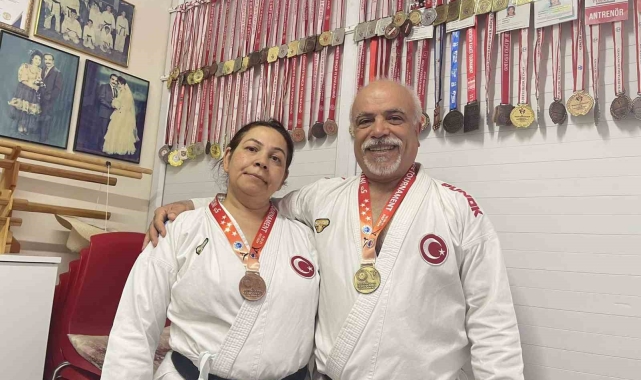 Karate salonunda başlayan aşk 34 yılın sonunda madalyayı buldu