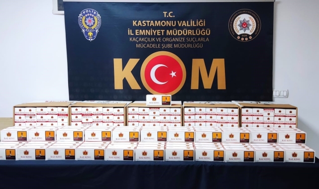 Kastamonu'da 20 bin boş makaron ele geçirildi