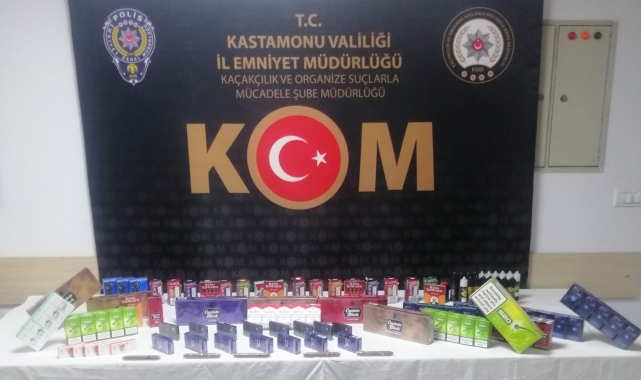 Kastamonu'da çok sayıda bandrolsüz sigara yakalandı