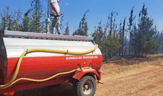 Kırklareli'nde ağaçlık alanda yangın