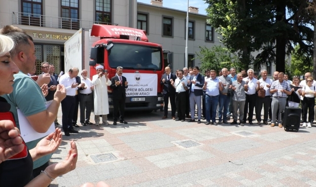 Kırklareli'nden deprem bölgesine kavurma ve gıda malzemesi gönderildi