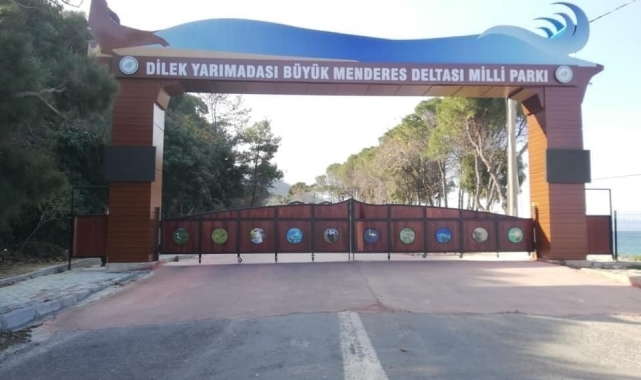 Kuşadası'nda Milli Park'ta yangına karşı tedbirler aldı