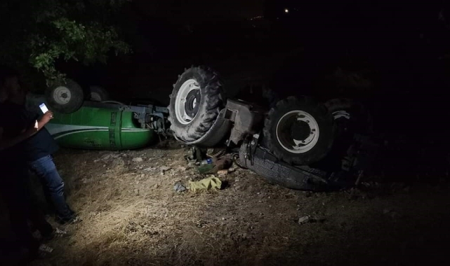 Manisa'da traktörün altında kalan çiftçi öldü