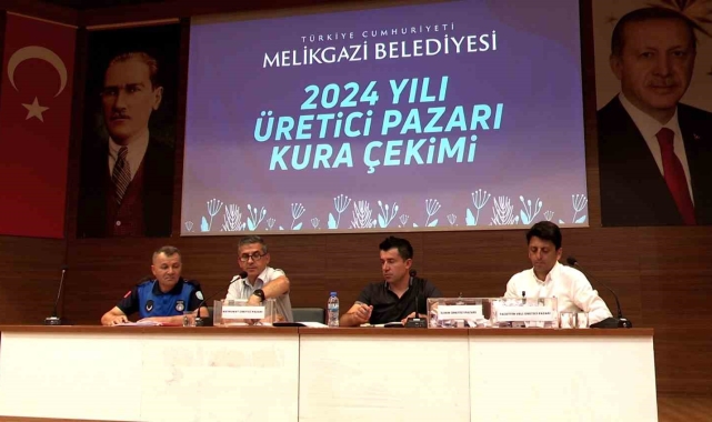 Melikgazi Belediyesi Köy Pazarı kura çekimi yapıldı