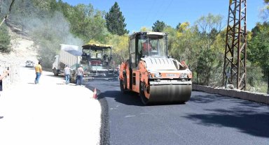 Milas-Gölcük Tabiat Parkı arasında bulunan yol asfaltlandı