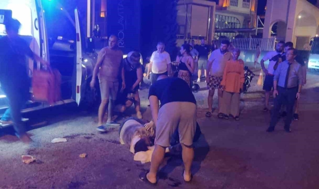 Motosiklet Rus turiste çarptı: 2 yaralı