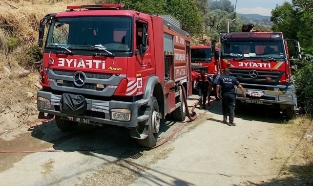 Odunluk yangını korkuttu