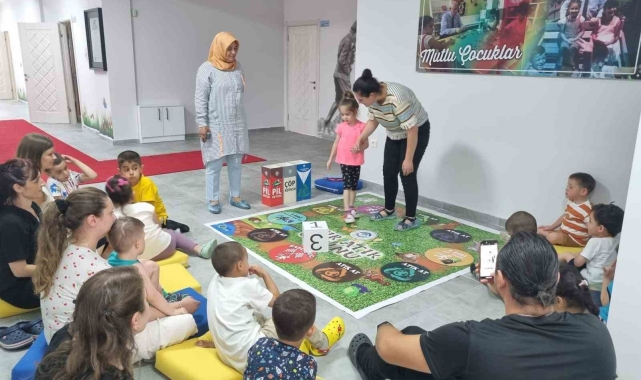 Odunpazarı Belediyesi Ahmet Ara Engelsiz Kreşte çocuklara sıfır atık ve dönüşüm anlatıldı