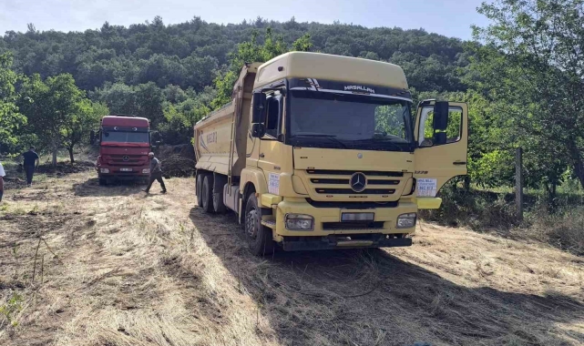 Osmangazi'de kaçak hafriyat dökenlere ceza