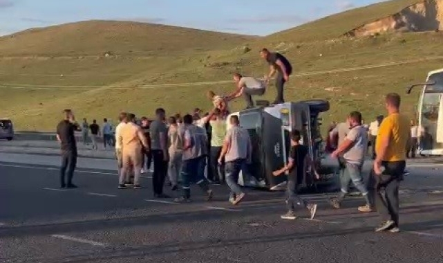 Pasinler'de zincirleme trafik kazası: 3 yaralı