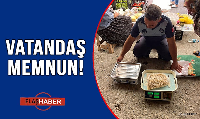 PAZARCILARA TERAZİ DENETİMİ!