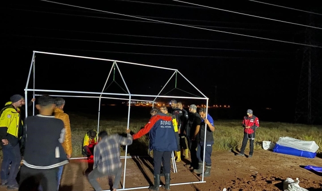 Sağanak yağmur onları da etkiledi, devreye AFAD girdi