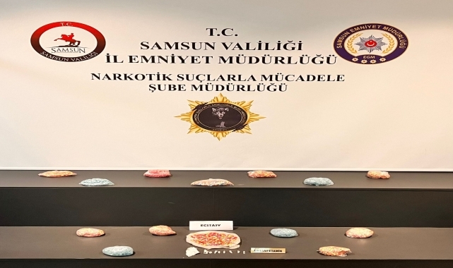 Samsun'da buzdolabı, gardırop ve ayakkabılığa gizlenmiş uyuşturucu ele geçirildi