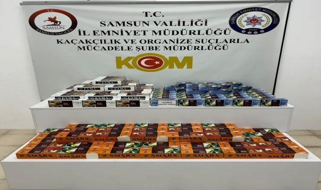 Samsun'da uyuşturucu ve kaçakçılık operasyonunda 2 kişi yakalandı