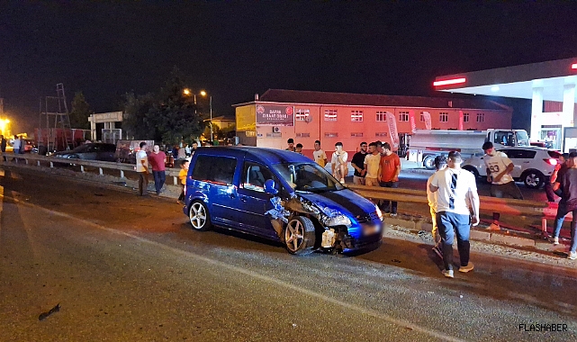 SAMSUN - SİNOP KARA YOLUNDA KORKUTAN KAZA!