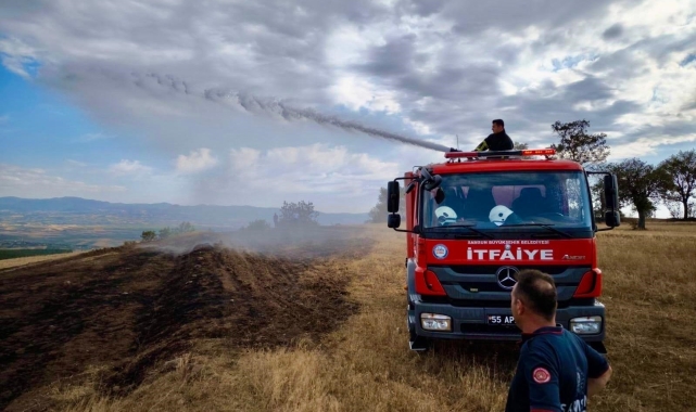 Samsun'da 6 ayda 371 anız yangını kontrol atına alındı
