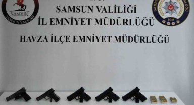 Samsun'da kaçak silah ticareti operasyonu