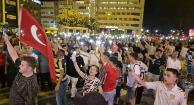 Samsun'da milli sevinç