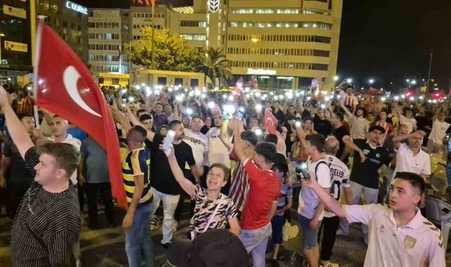 Samsun'da milli sevinç