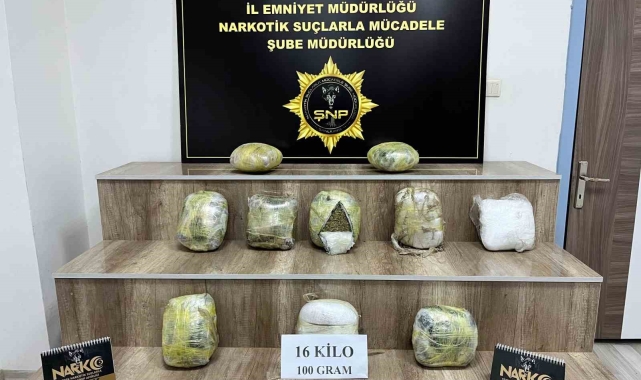 Şanlıurfa'da 16 kilogram skunk ele geçirildi: 2 gözaltı