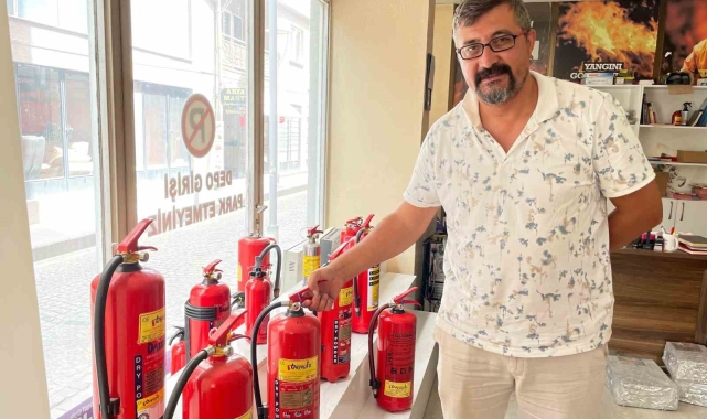 Sıcak havalarda artan yangın risklerine karşı tüpler hazır bulundurulmalı