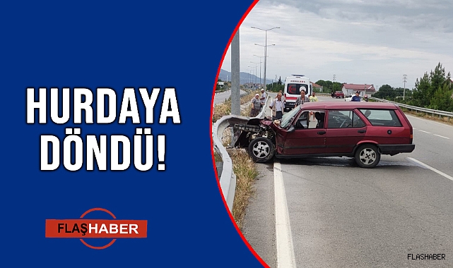 SİNOP-SAMSUN YOLUNDA KORKUTAN KAZA!