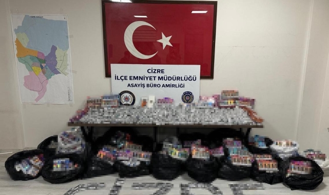 Şırnak'ta 5 milyon değerinde elektronik sigara ele geçirildi