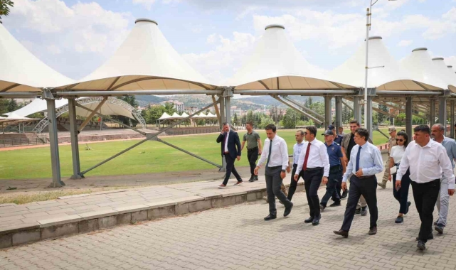 Söğüt şenlikleri için alanda incelemeler yapıldı