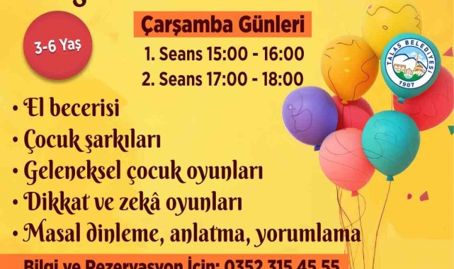 Talas'ta çocuk atölyeleri
