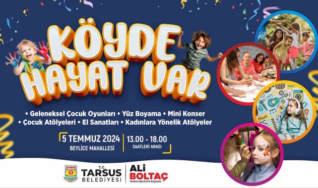 Tarsus'ta 'Köyde hayat var' etkinliği başlıyor