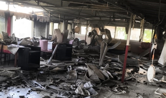 Tarsus'ta restoranda yangın