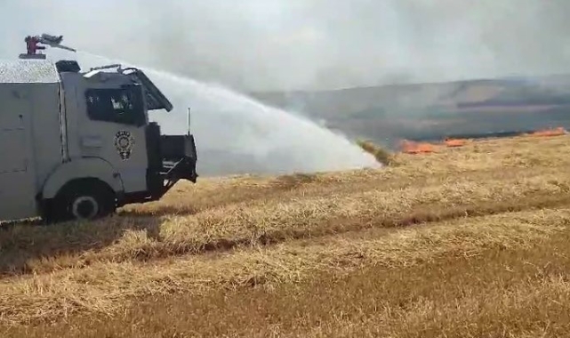 Tekirdağ'da anız ve orman yangınlarına çevik kuvvet desteği