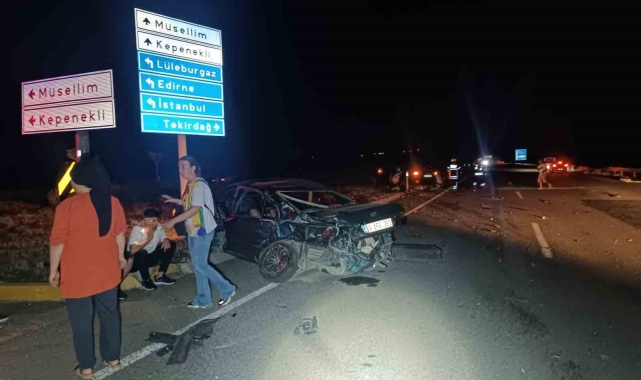 Tekirdağ'da kavşakta kaza: 1 çocuk yaralı