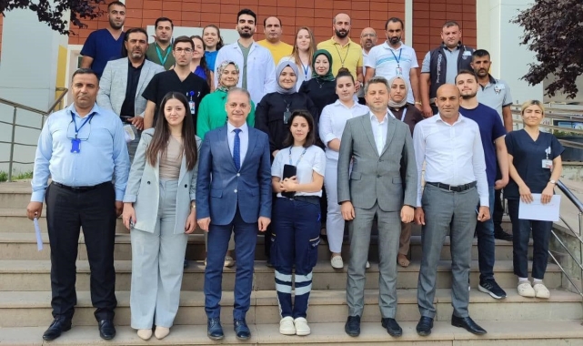 Tercan Devlet Hastanesi'nde yürütülen çalışmalar yerinde incelendi