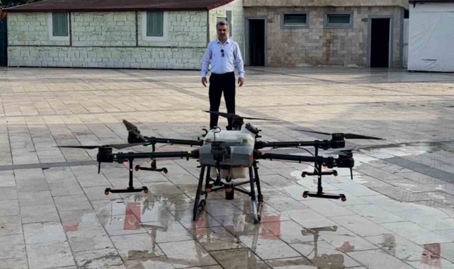 Tokat Belediyesi'nden yaz sıcaklarında artan sivrisineklere karşı dronlu savaş