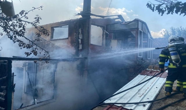 Tokat&#039;ta tek katlı müstakil evde çıkan yangın söndürüldü