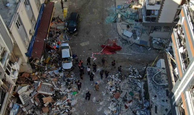 Torbalı&#039;da patlamanın olduğu bölgede hasar tespit çalışmaları başladı