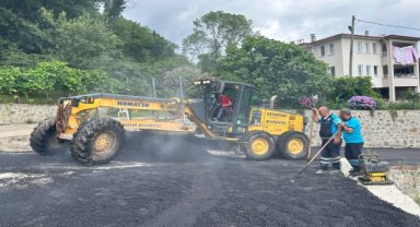 Trabzon'da kelebek hastası Ayşenur için 120 metrelik beton yol asfaltlandı