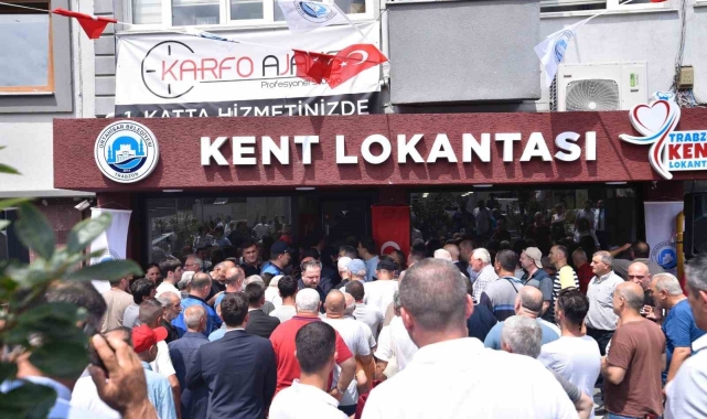 Trabzon'un ilk kent lokantası, yoğun bir katılımla hizmete girdi