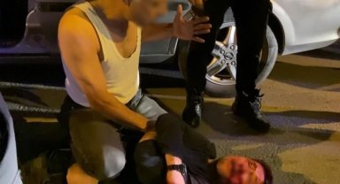 Tüfek ve satırla ev basıp haraç istedi, meydan dayağı yedi