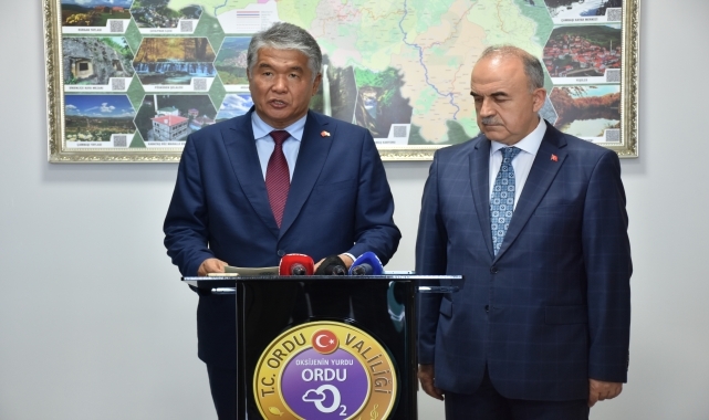 TÜRKSOY Genel Sekreteri Raev'den Ordu Valisi Erol'a ziyaret
