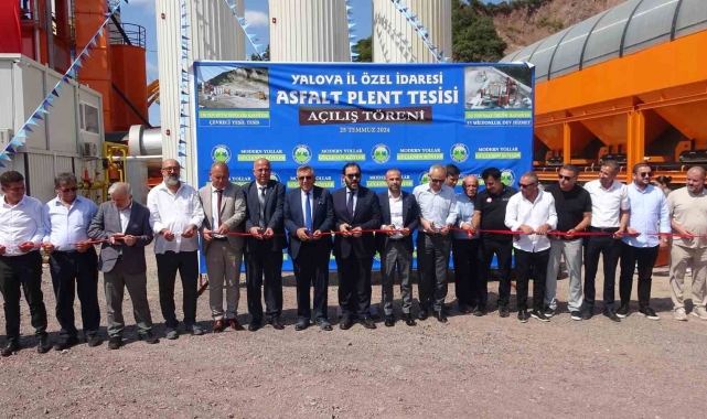 Yalova'da asfalt plenti tesisi törenle açıldı