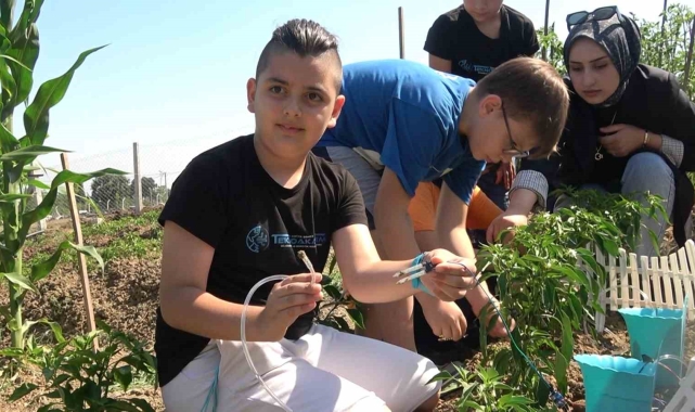 Yalova'da ilkokul öğrencileri tarımsal sulama için kodlama geliştirdi