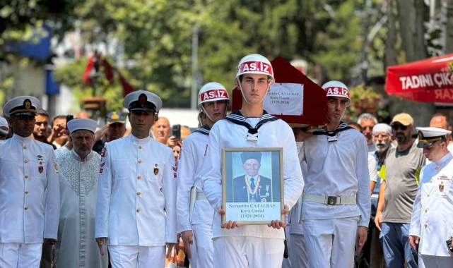 Yalova'da Kore Gazisi Çatalbaş son yolculuğuna uğurlandı