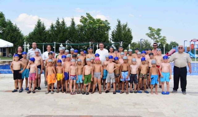 Yuntdağı'nda yüzme kursları heyecanlı başladı