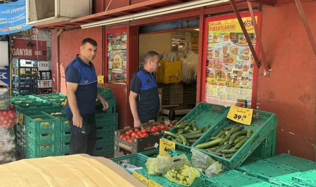 Zabıtadan marketlere denetim