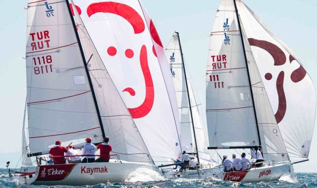 12. TAYK Slam-Eker Olympos Regatta Yelken Yarışları'nda, J70 sınıfı yarışları tamamladı