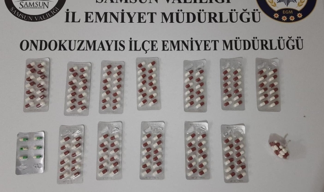 19 Mayıs ilçesinde sentetik ecza ele geçirildi
