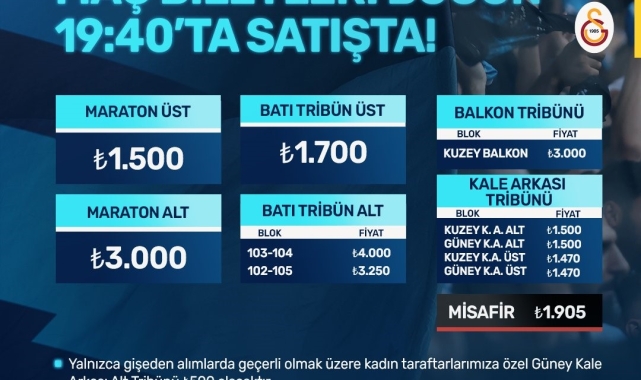 Adana Demirspor - Galatasaray maçının biletleri satışa çıktı